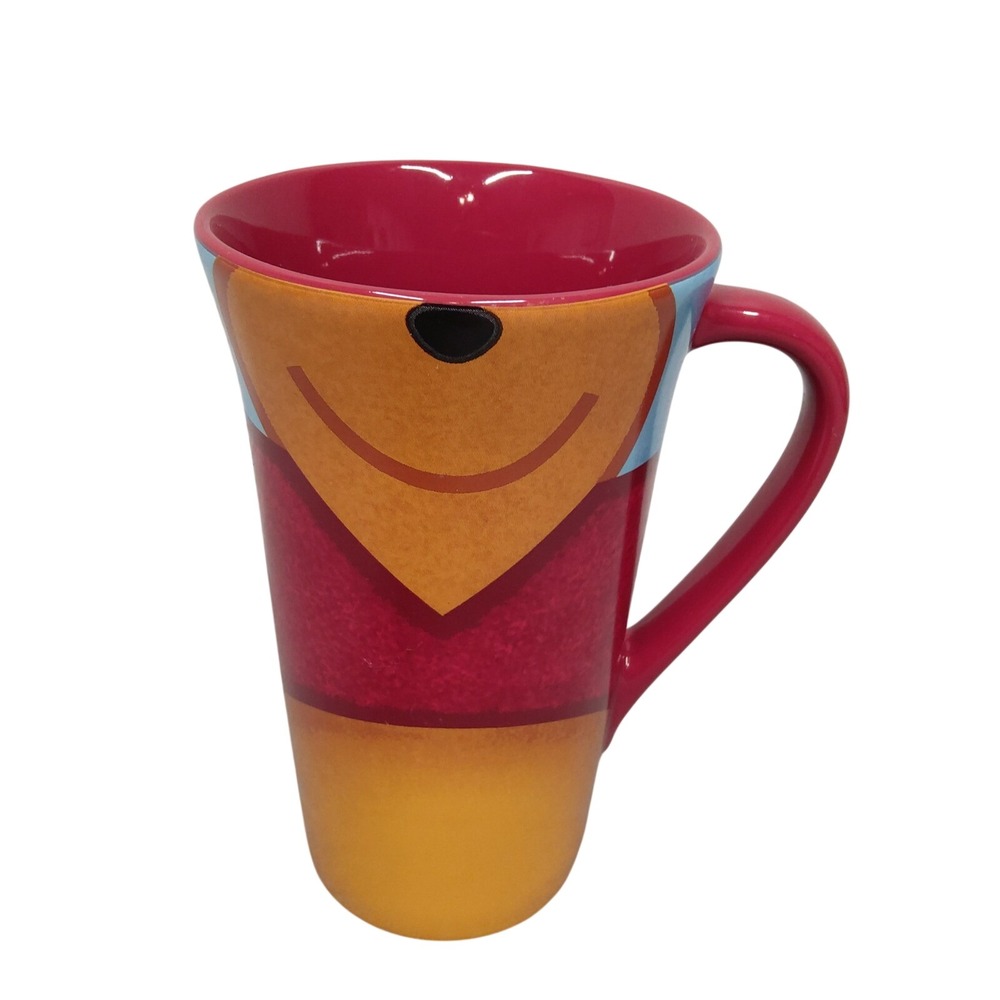 Disney Winnie The Pooh Tall Mug Pooh Belly Pooh Bear Some wear to outside paint
